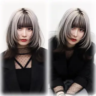 ミディアム 🖤韓国系🇰🇷カ ラーkokona🖤のヘアスタイル