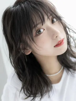 セミロング 韓国カット/新保 辰明/大宮美容室のヘアスタイル