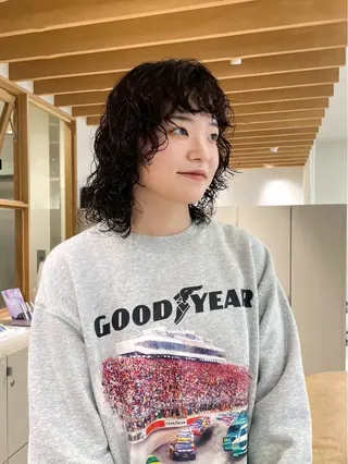 パーマ 横井 優奈のヘアスタイル