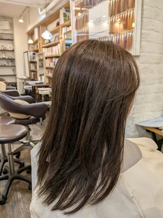 セミロング カットモデル無料✂️ 菊池　位公のヘアスタイル