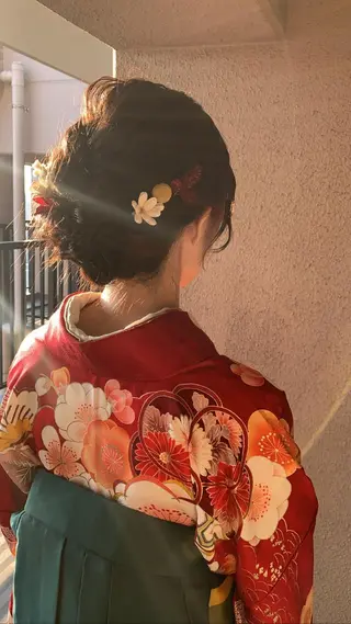 ミディアム ヘアアレンジ chouette/ 根本優希のヘアスタイル