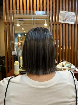 ミディアム カラー 林 佑哉のヘアスタイル