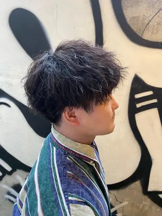 ショート パーマ メンズ 【モデル大募集🔥】 kearny錦糸町のヘアスタイル