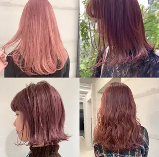 ミディアム カラー 透明感カラー✂︎ /縮毛矯正/YUKAのヘアスタイル