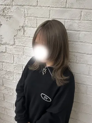 ミディアム 韓国ヘア/ブリーチ 🩶Momo🩶のヘアスタイル