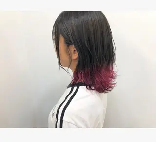 ミディアム カラー 鈴木 翔梧のヘアスタイル