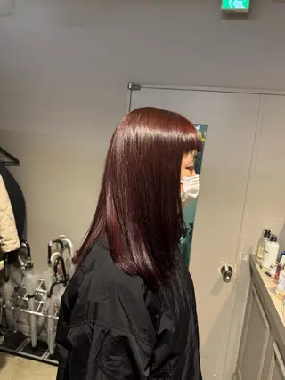 ロング カラー パーマ ヘアアレンジ メンズ キッズ 韓国系🇰🇷🩶 艶暗髪/MEIのヘアスタイル