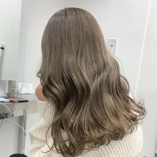 ロング カラー ヘアアレンジ 縮毛矯正/髪質改善/ ブリーチ毛/木元渓太のヘアスタイル