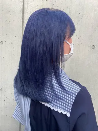 ロング カラー パーマ ヘアアレンジ メンズ アイブロウ MOE /Zina横浜2ndのヘアスタイル