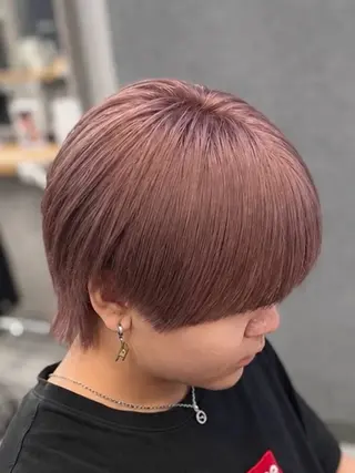 カラー メンズ chinatsu 渋谷/ハイトーンのヘアスタイル