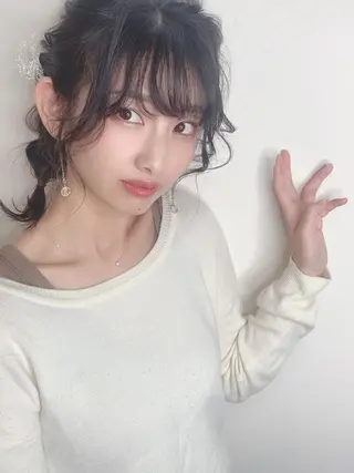 ミディアム ヘアアレンジ 櫛部洸貴/ 頭皮改善、髪質改善のヘアスタイル