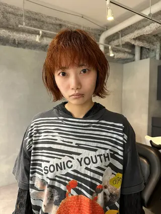 ショート カラー パーマ 似合わせ特化美容師 梅田/KOUTAのヘアスタイル