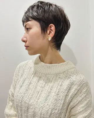 ショート カラー 村上雅人 ナチュラルモードのヘアスタイル
