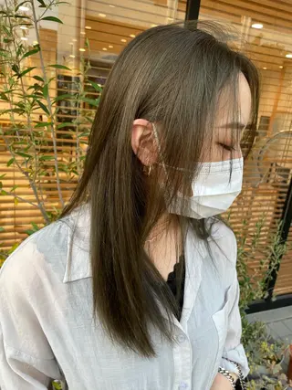 ロング カラー 月100人以上 髪質改善施術|谷口のヘアスタイル