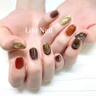 ネイル モチの良さ◉ フィルインネイル♡のネイルデザイン