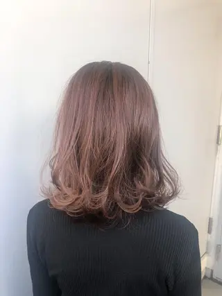 ミディアム カラー パーマ ヘアアレンジ メンズ ネイル マツエク・マツパ 当日予約⭕️ Rene’のヘアスタイル