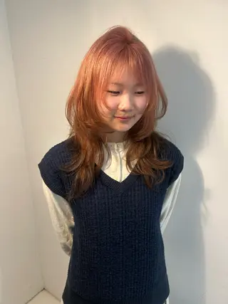 ロング カラー 大長 広菜のヘアスタイル