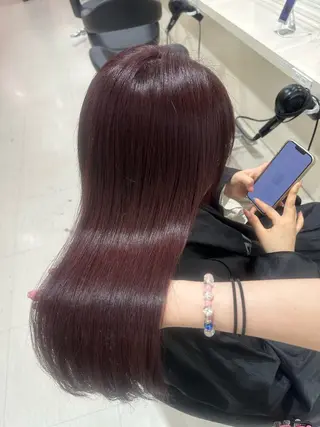 ロング カラー ヘアアレンジ 🎀 yuuka🎀のヘアスタイル