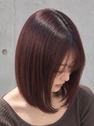 ミディアム カラー takagi nayuのヘアスタイル