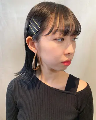 ミディアム カラー ヘアアレンジ 優作 〜圧倒的信頼〜のヘアスタイル