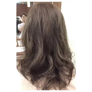 ロング カラー パーソナルカラー診断 できます 木曽 主博のヘアスタイル
