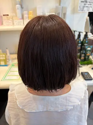 ミディアム カラー 志村 梨帆のヘアスタイル