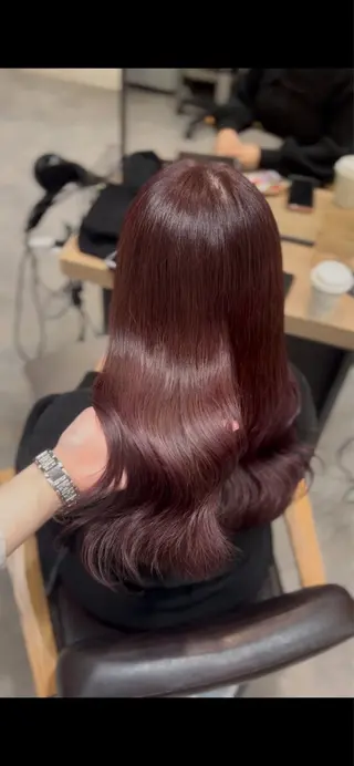 ロング カラー Ami♡表参道/艶髪 ピンク/盛れカットのヘアスタイル