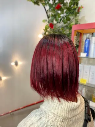ショート ゆぴ☾/推しカラー /ハイトーンのヘアスタイル