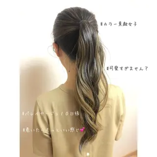 ロング カラー 岩下 葉平(店長)のヘアスタイル