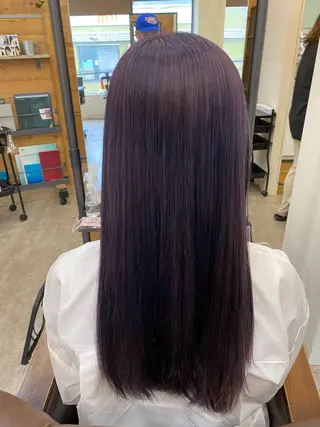 ロング カラー 🟢NEGi🟣 🫧髪質改善のヘアスタイル
