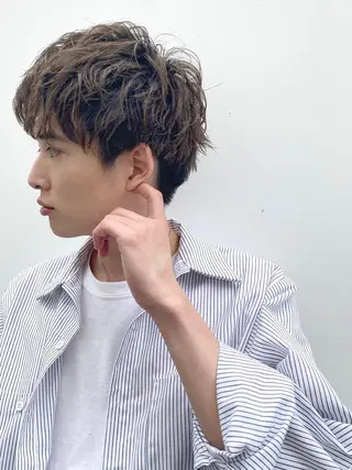ショート パーマ メンズ 🉐メンズヘア特化 men's/ケンイチのヘアスタイル