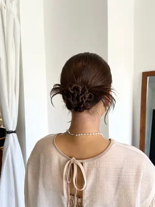 ヘアアレンジ まつ あみのヘアスタイル