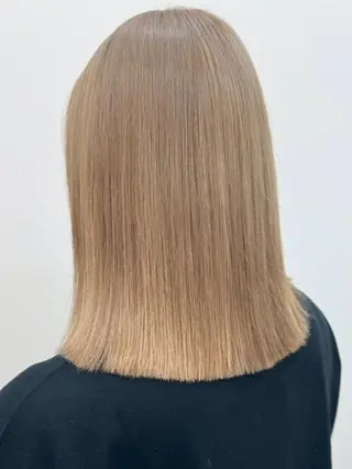 ミディアム カラー 正分 真美のヘアスタイル