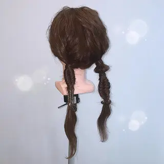 ミディアム カラー パーマ ヘアアレンジ メンズ キッズ マツエク・マツパ sara 荒井店のヘアスタイル