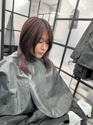 セミロング カラー 艶髪✨ブリーチ職人 yasuのヘアスタイル