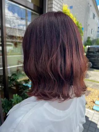 ミディアム カラー 大塚 まなみのヘアスタイル