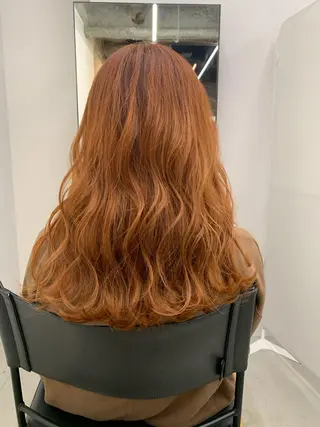 セミロング カラー 透明感カラー✂︎ /縮毛矯正/YUKAのヘアスタイル