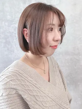 ショート ボブ/ゆるふわ ボブパーマ/とういのヘアスタイル