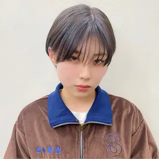 ショート カラー 似合わせレイヤー/ ケアパーマ/高倉のヘアスタイル