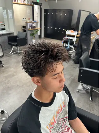 ショート メンズ 【縮毛矯正】 璃音のヘアスタイル
