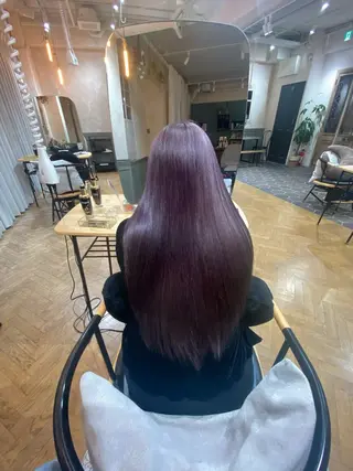ロング カラー 暖色/暗髪カラー🎀 かのんのヘアスタイル