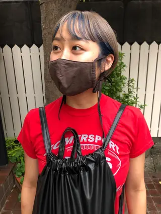 ショート カラー eri kinjoのヘアスタイル
