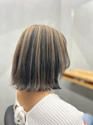 ミディアム カラー N/デザインカラー 🌿ナギのヘアスタイル