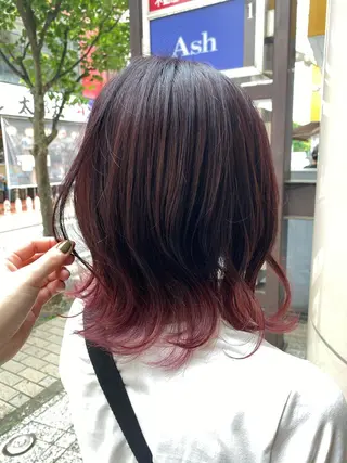 セミロング カラー 似合う髪型見つけます AYAKAのヘアスタイル