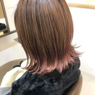 ミディアム YOFAhair芦屋 峰★カラーリストのヘアスタイル