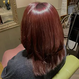 セミロング カラー 韓国スタイル🇰🇷 annaのヘアスタイル