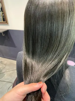 セミロング カラー 大人ボブと似合 わせカラー/馬場 翼のヘアスタイル