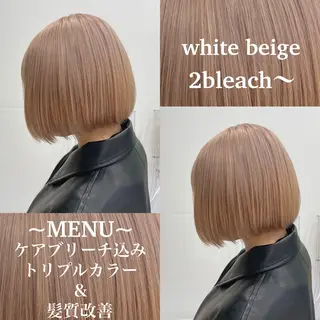 ロング カラー 色落ち綺麗🩰ハイ トーン🎀RINKAのヘアスタイル