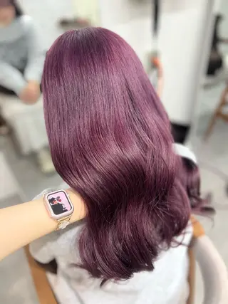 ロング カラー 🪞艶カラー/モテ ガーリー🎀yuiのヘアスタイル