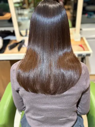 セミロング カラー 荒川 賢人のヘアスタイル